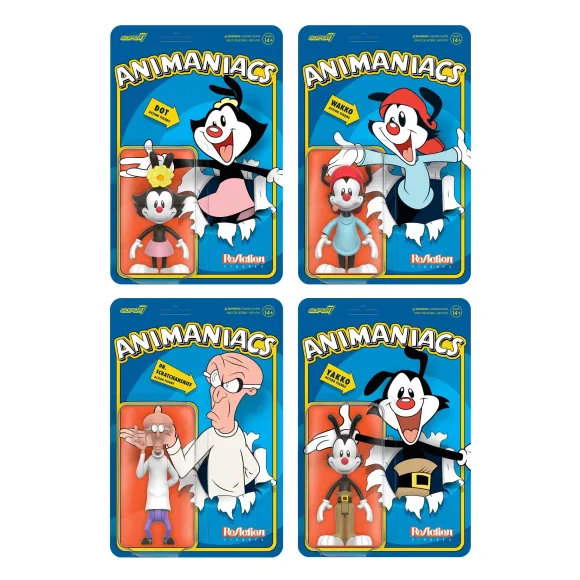 Animaniacs Reaction Figures Wave 1 - Set Of 4