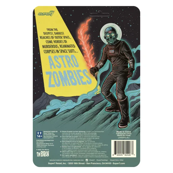Astro Zombies Reaction Figure Wave 2 - Astro Zombie (Black/Silver)
