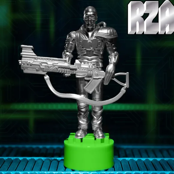Bobby Digital Reaction Figures Wave 03 - Bobby Digital (Metallic Silver W/ 45 Adaptor)