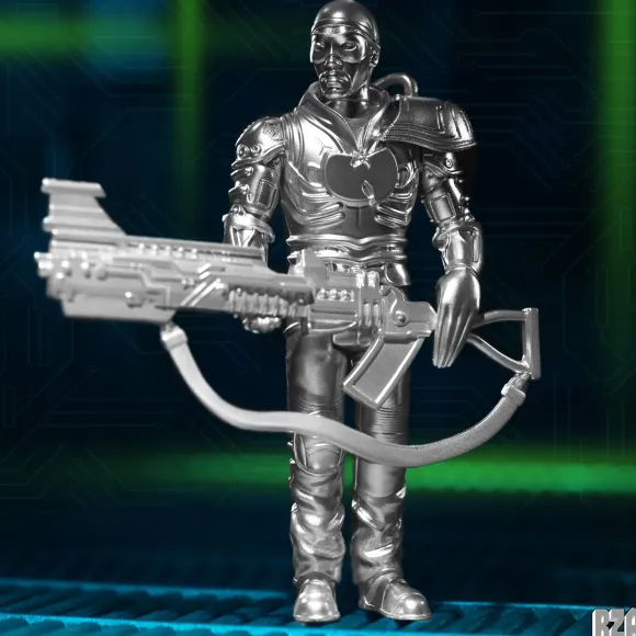 Bobby Digital Reaction Figures Wave 03 - Bobby Digital (Metallic Silver W/ 45 Adaptor)