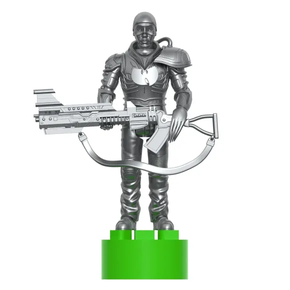 Bobby Digital Reaction Figures Wave 03 - Bobby Digital (Metallic Silver W/ 45 Adaptor)