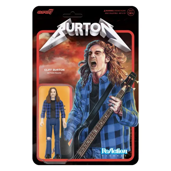 Cliff Burton Reaction Figures - Cliff Burton (Flannel Shirt)