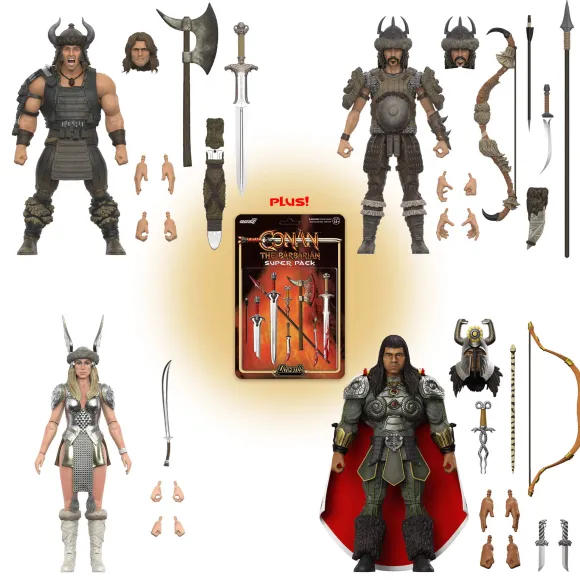Conan The Barbarian Ultimates! Wave 5 - Battle Of The Mounds Set Of 4