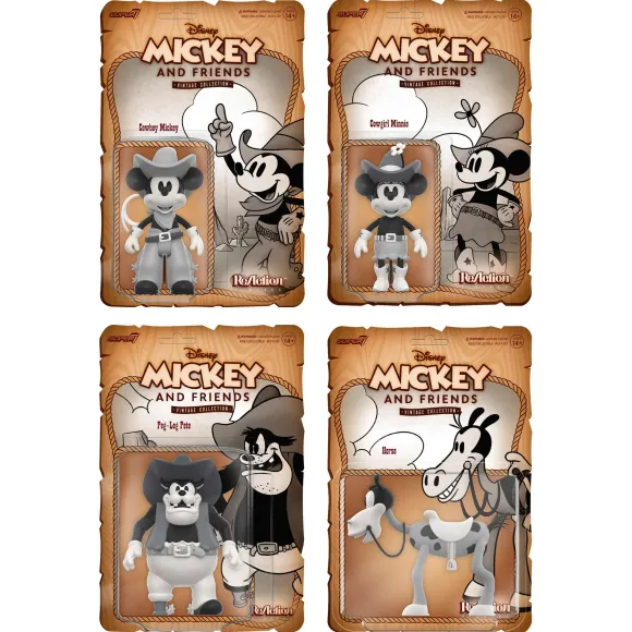 Disney Reaction Figures Wave 3 - Vintage Collection Set Of 4