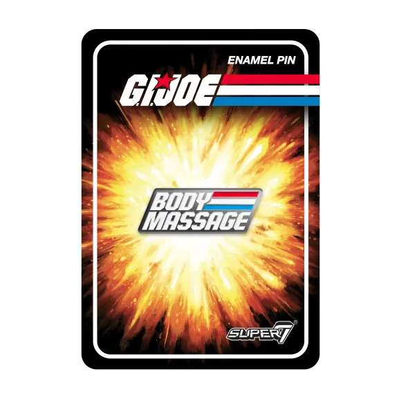 G.I. Joe Enamel Pin - Body Massage Psa