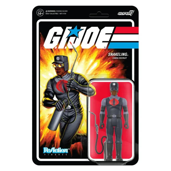 G.I. Joe Reaction Figures Wave 3 - Cobra Snakeling Factory Worker Clean-Shaven (Brown)