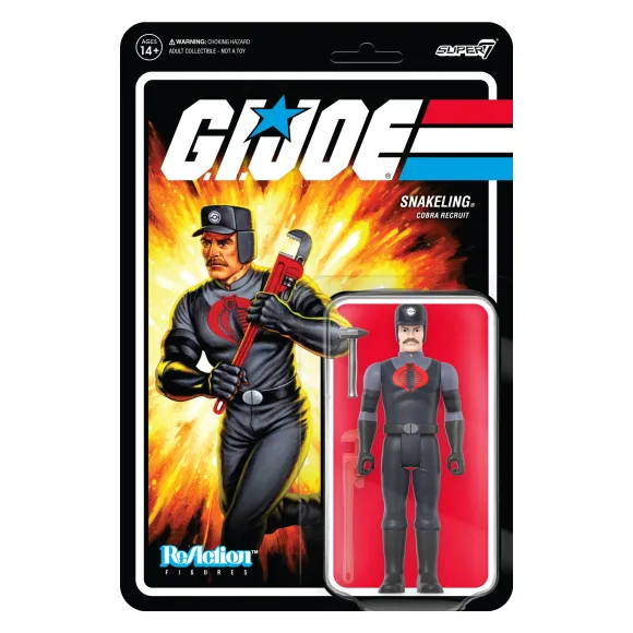 G.I. Joe Reaction Figures Wave 3 - Cobra Snakeling Factory Worker Mustache (Pink)