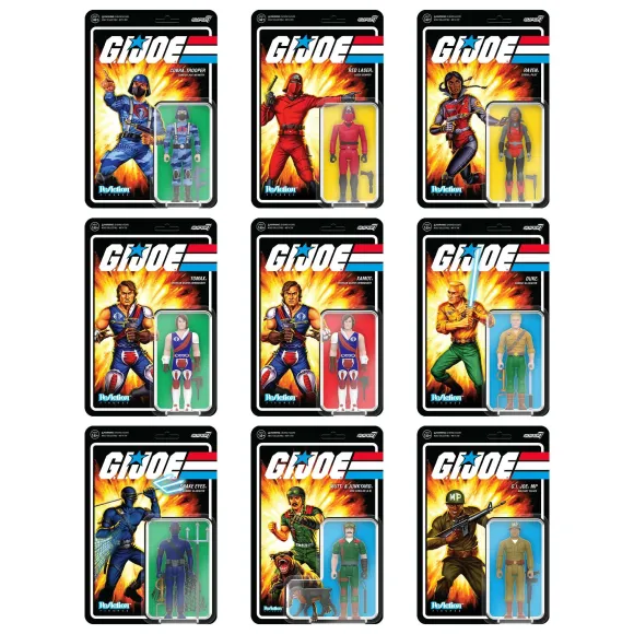G.I. Joe Reaction Figures Wave 5 Set Of 9