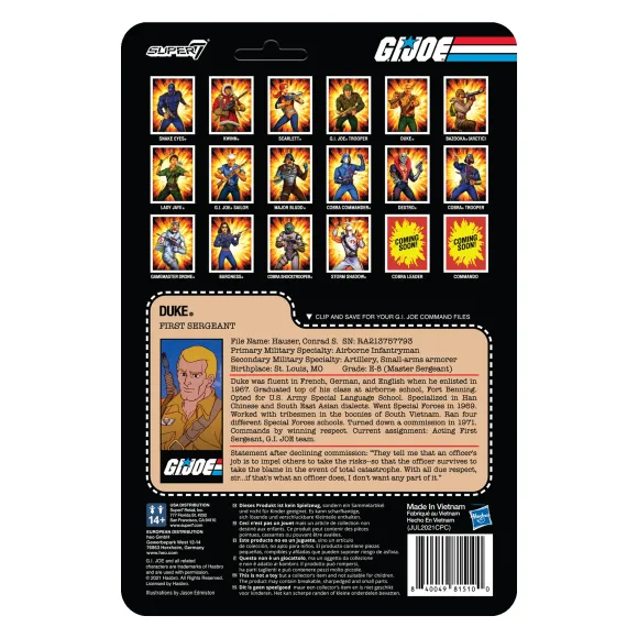 G.I. Joe Reaction Figures Wave 2 - Duke