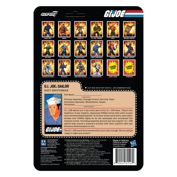 G.I. Joe Reaction Figures Wave 2 - Blueshirt Beard (Pink)