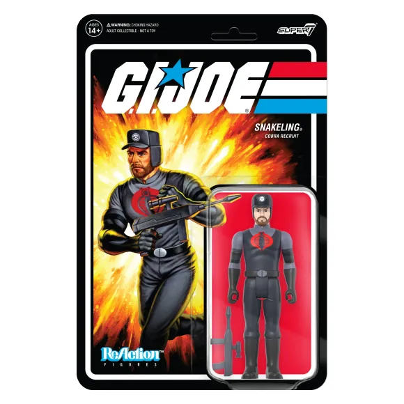 G.I. Joe Reaction Figures Wave 3 - Cobra Snakeling Factory Worker Beard (Pink)