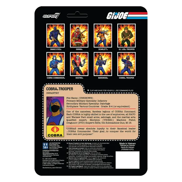 G.I. Joe Reaction Figures Wave 1 - Cobra Trooper Y-Back (Pink)