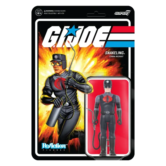 G.I. Joe Reaction Figures Wave 3 - Cobra Snakeling Factory Worker Clean-Shaven (Pink)