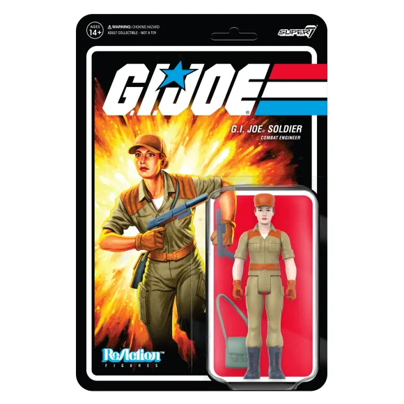G.I. Joe Reaction Figures Wave 3 - Female Combat Engineer Bun Hair (Pink)
