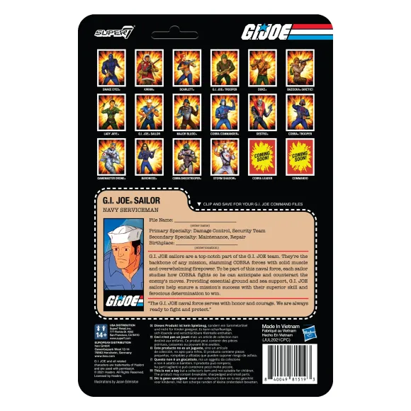 G.I. Joe Reaction Figures Wave 2 - Blueshirt Mustache (Pink)