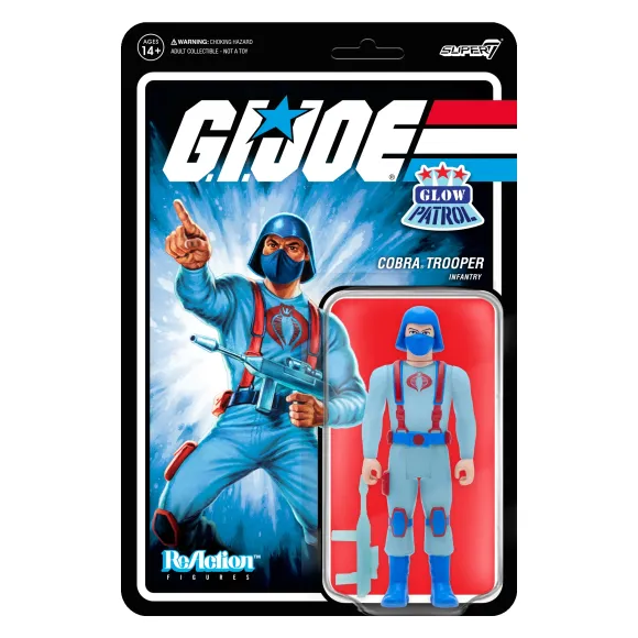G.I. Joe Reaction Figures Wave 1B - Cobra Trooper Y-Back (Glow Patrol)