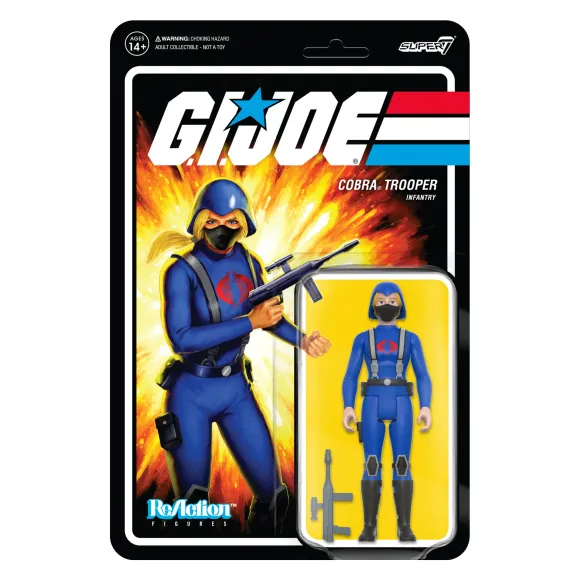 G.I. Joe Reaction Wave 4 - Cobra Female Trooper Long Blonde Hair (Pink)