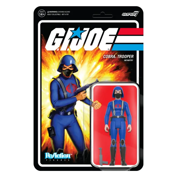 G.I. Joe Reaction Wave 4 - Cobra Female Trooper Short Black Hair (Pink)