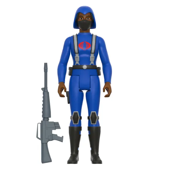 G.I. Joe Reaction Wave 4 - Cobra Female Trooper Short Black Hair (Dk Brown)