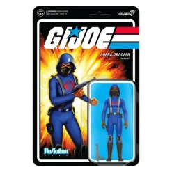 G.I. Joe Reaction Wave 4 - Cobra Female Trooper Medium Black Hair (Dk Brown)