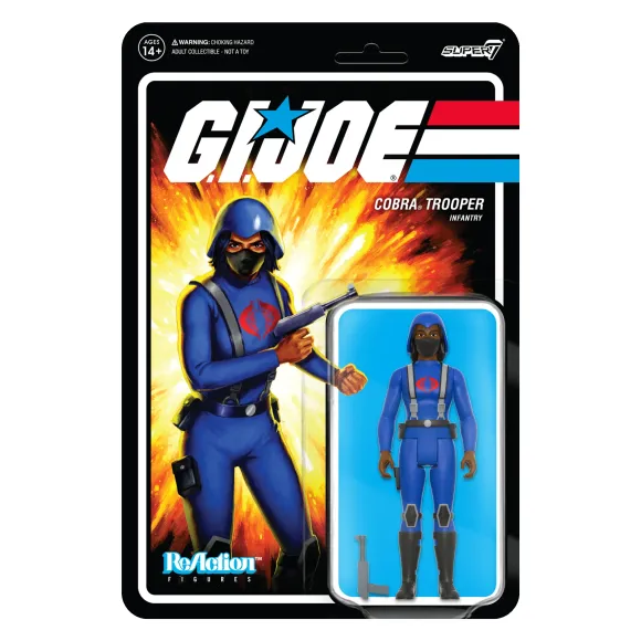 G.I. Joe Reaction Wave 4 - Cobra Female Trooper Medium Black Hair (Dk Brown)
