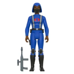 G.I. Joe Reaction Wave 4 - Cobra Female Trooper Long Black Hair (Dk Brown)