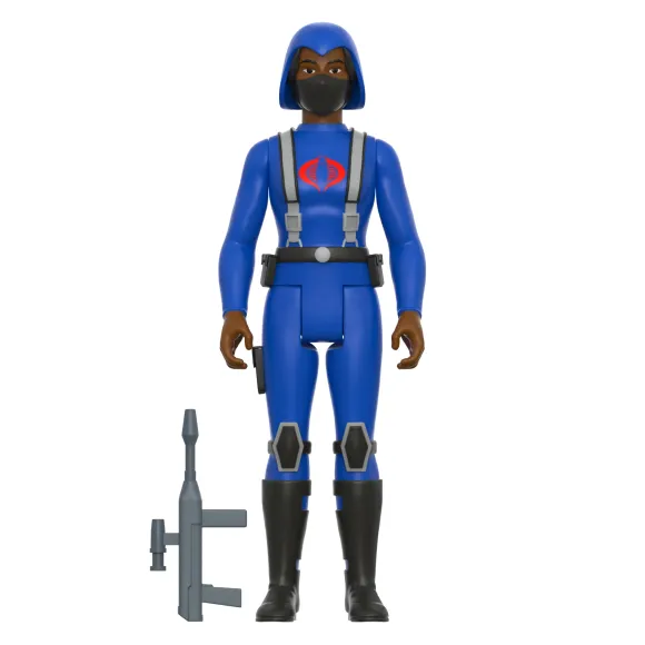 G.I. Joe Reaction Wave 4 - Cobra Female Trooper Long Black Hair (Dk Brown)