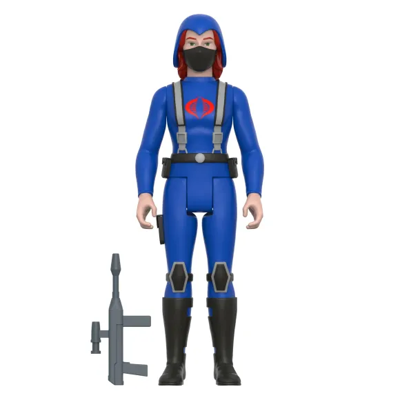 G.I. Joe Reaction Wave 4 -Cobra Female Trooper Medium Red Hair (Pink)