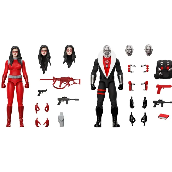 G.I. Joe Ultimates! - Baroness (Rednok) & Destro (Red Jackal)