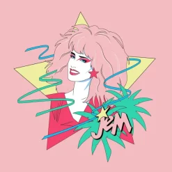 Jem And The Holograms Fleece - Jem Portrait Star (Hoodie)