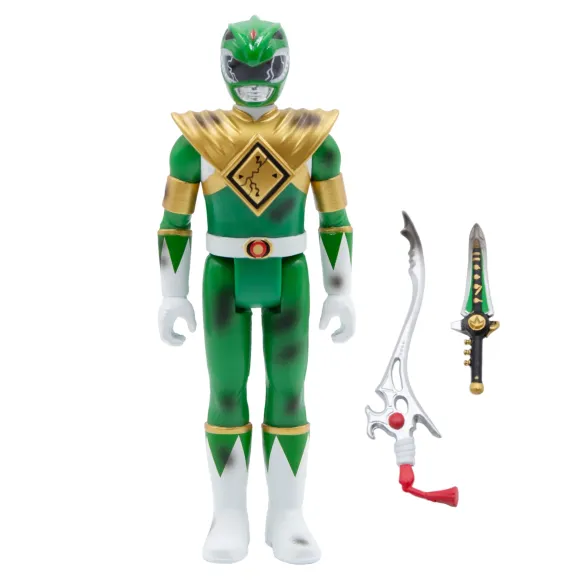 Mighty Morphin' Power Rangers Reaction Figure - Green Ranger (Battle Damaged)