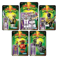 Mighty Morphin Power Rangers Reaction Figures Wave 4 - Set Of 5
