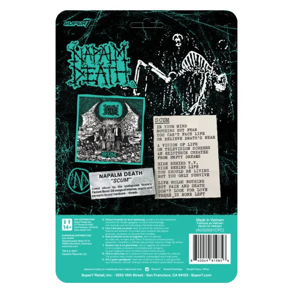 Napalm Death Reaction Figure - Scum Demon (Aquamarine)