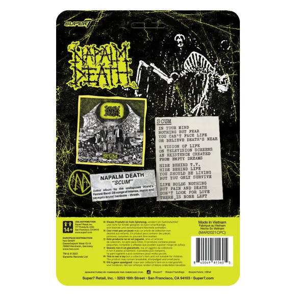 Napalm Death Reaction Figure - Scum Demon (Lime Green)