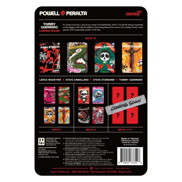 Powell-Peralta Reaction Figure Wave 3 - Tommy Guerrero Flaming Dagger (Sf Downhill)