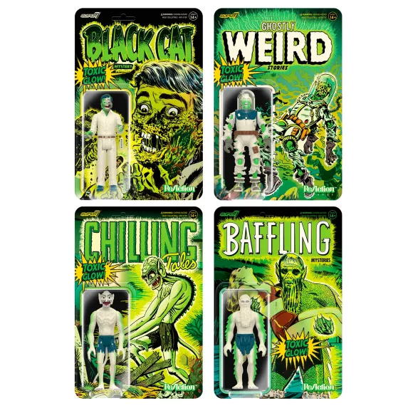 Pre-Code Horror Reaction Figures - Glow (Set Of 4)
