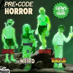 Pre-Code Horror Reaction Figures - Glow (Set Of 4)