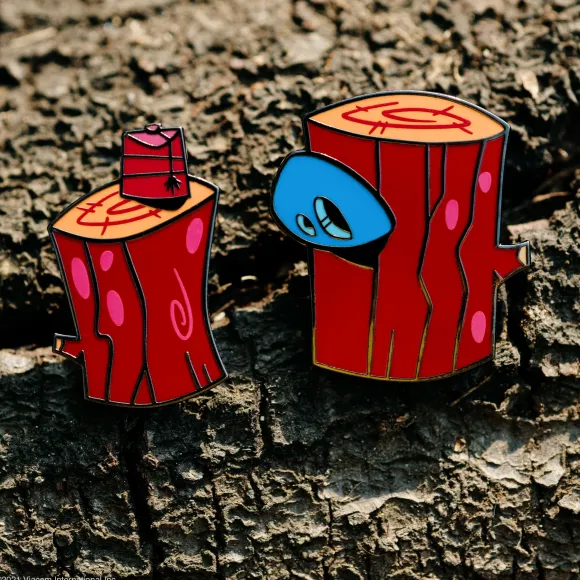 Ren & Stimpy Enamel Pin - Log! 2-Pin Set
