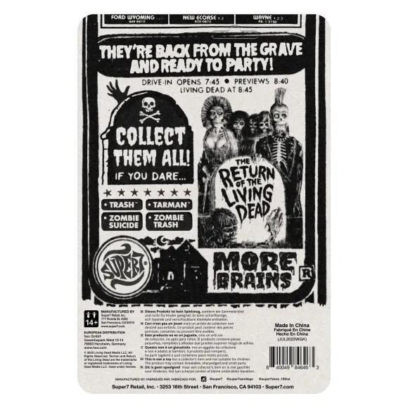 Return Of The Living Dead Reaction Figures Wave 2 - Tarman & Trash