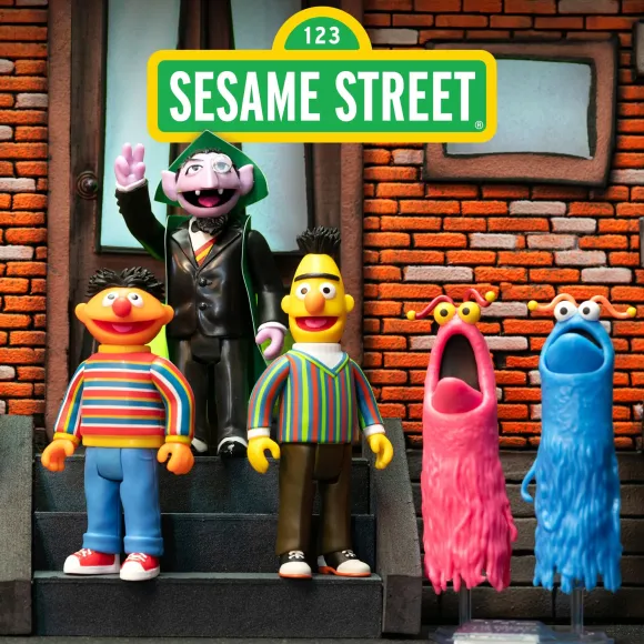 Sesame Street Reaction Figures Wave 1 - Bert, Ernie, Count Von Count & Yip Yip Martians