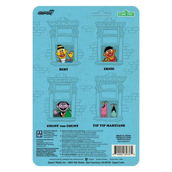 Sesame Street Reaction Figures Wave 01 - Yip Yip Martians