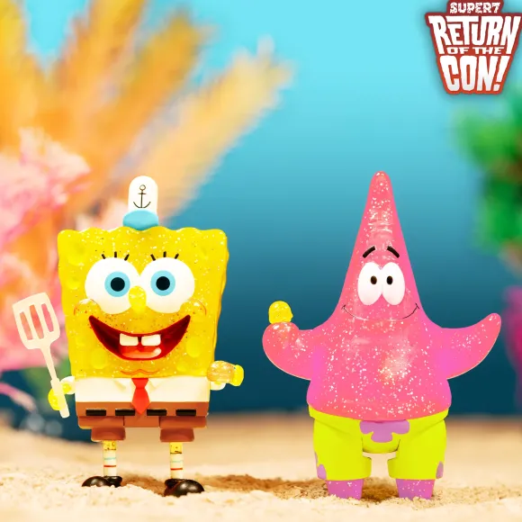 Spongebob Squarepants Reaction - Spongebob And Patrick Bff 2-Pack (Glitter)