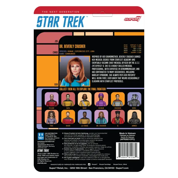 Star Trek: The Next Generation Reaction Figure Wave 2 - Dr. Crusher