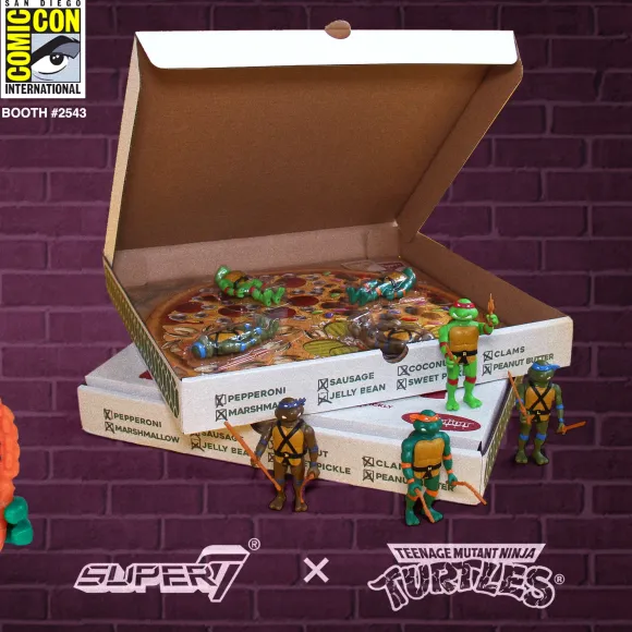 Teenage Mutant Ninja Turtles Reaction -Pizza Box 4-Pack (Sdcc 2019)