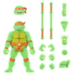 Teenage Mutant Ninja Turtles Ultimates! Mutagen Ooze Glow Figures (Super7 Exclusive)