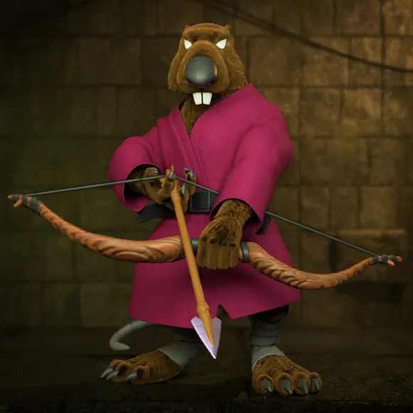 Teenage Mutant Ninja Turtles Ultimates! Wave 9 - Splinter (Flocked)