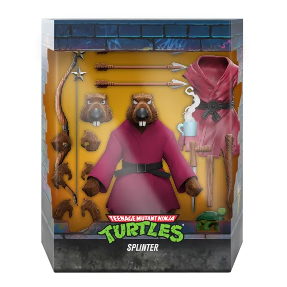 Teenage Mutant Ninja Turtles Ultimates! Wave 9 - Splinter (Flocked)