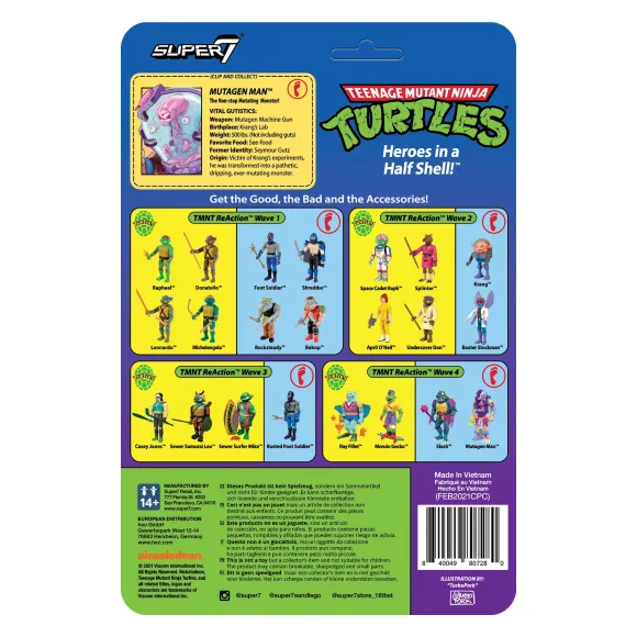Teenage Mutant Ninja Turtles Reaction Figure Wave 4- Mutagen Man