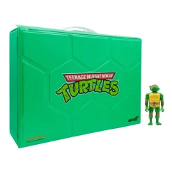 Teenage Mutant Ninja Turtles Reaction Figures - Carry Case With Michelangelo (Metallic)