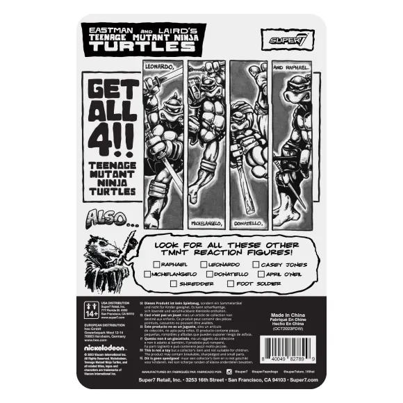 Teenage Mutant Ninja Turtles Reaction Figure Wave 9 - Donatello (Comic Greyscale)